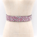 Fashion Bling Handmade Rhinestone Inlaid Elastic Shiny Lady Waist Belt